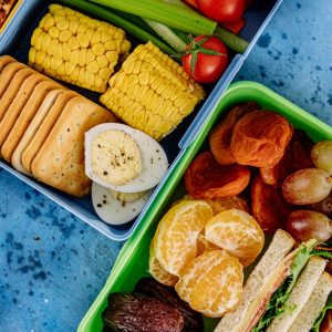 Individually packed meal boxes